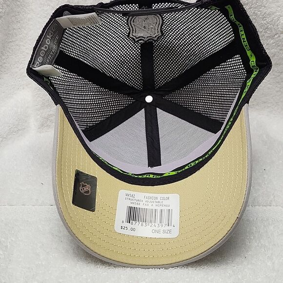 Reebok Pittsburgh Penguins Trucker Snapback Hat - New - Picture 6 of 8